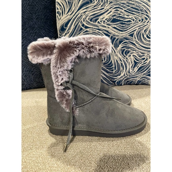 HStylish Women's Classic Mid-Calf Warm Boots Size 6 - Picture 3 of 12